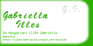 gabriella illes business card