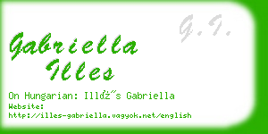 gabriella illes business card